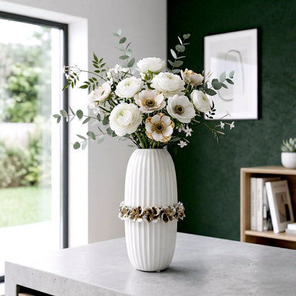 Ivory Bloom Vase front view decorative vase