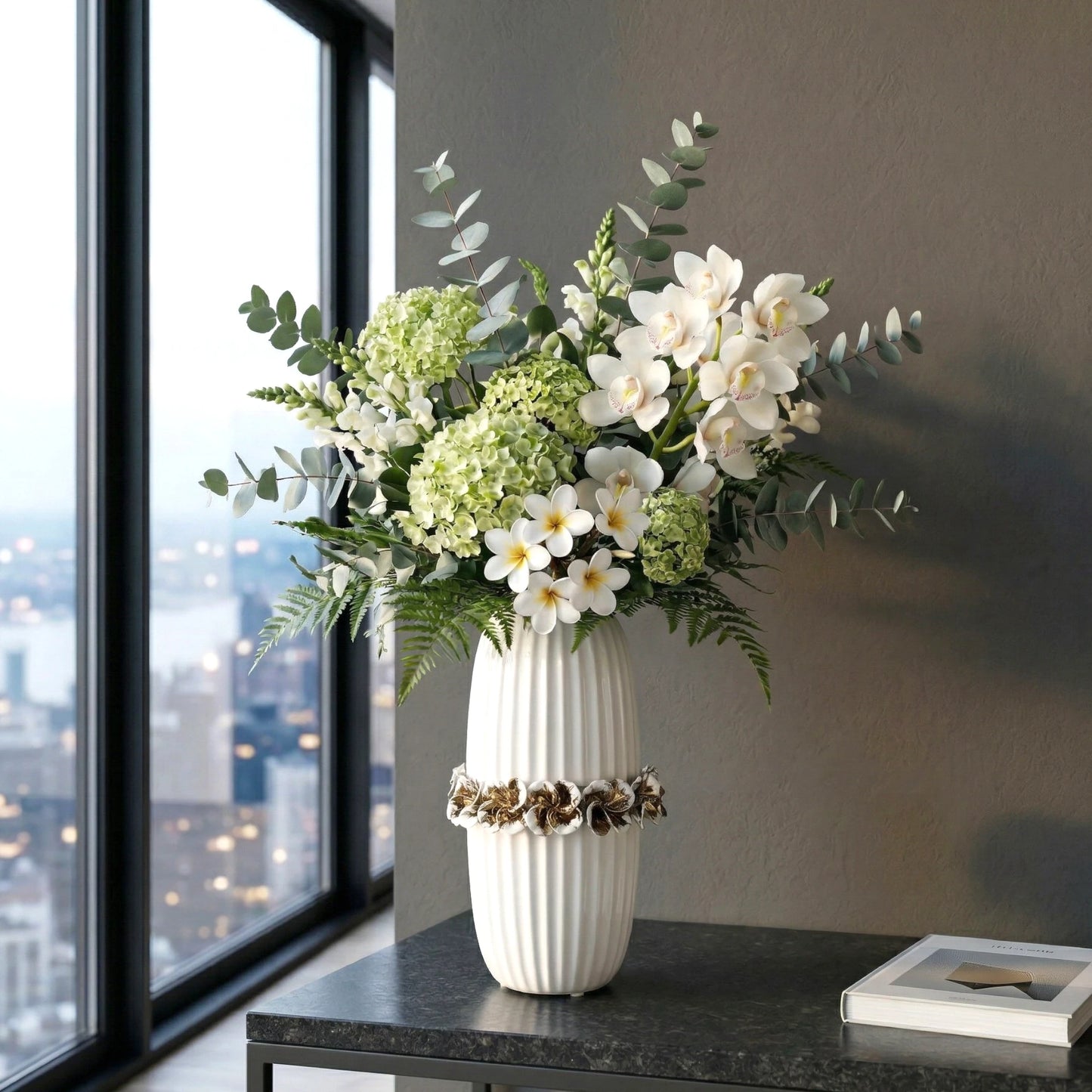 Ivory Bloom Vase side angle ceramic design