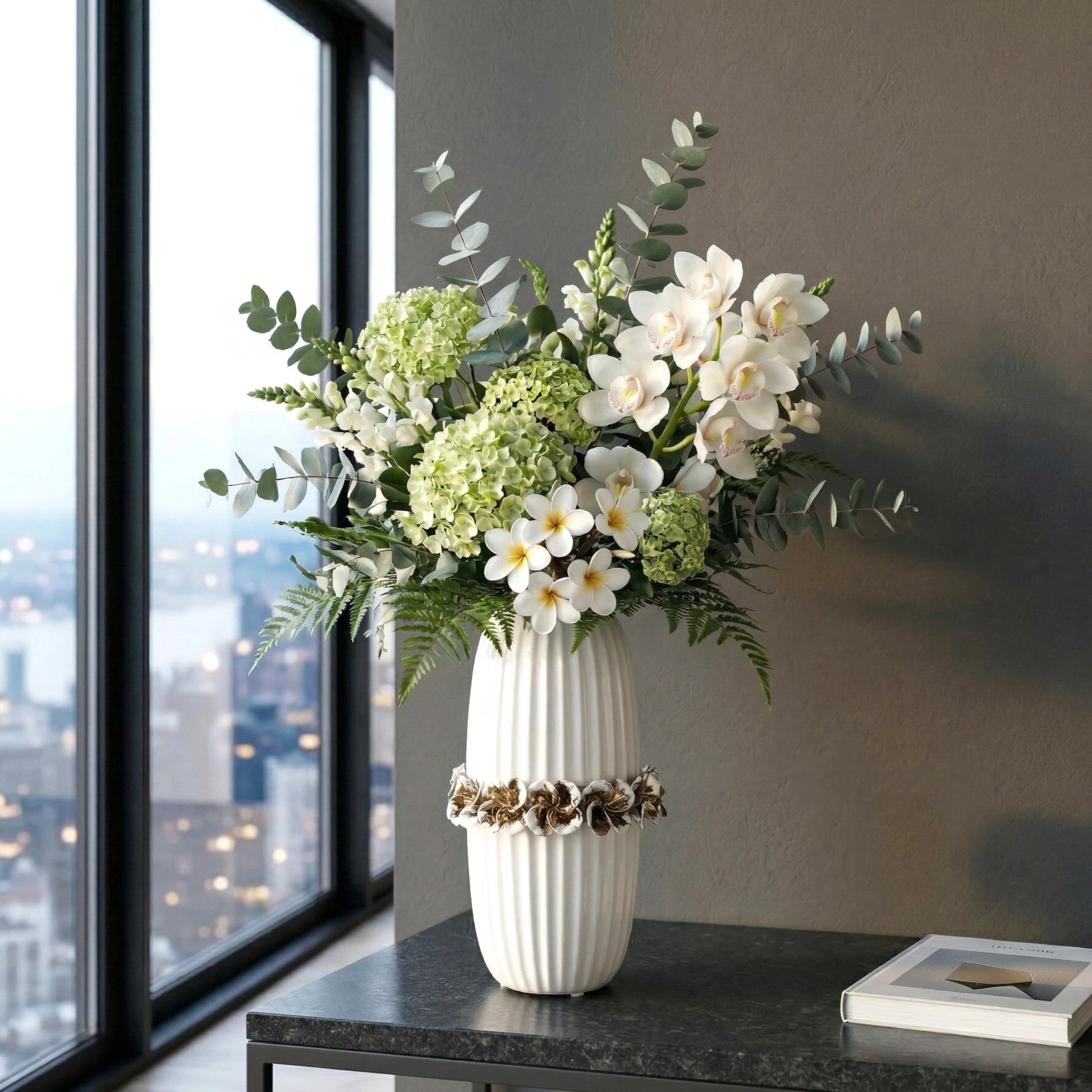 Ivory Bloom Vase side angle ceramic design