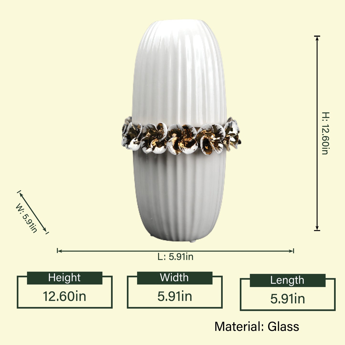 Ivory Bloom Vase styled tabletop decor