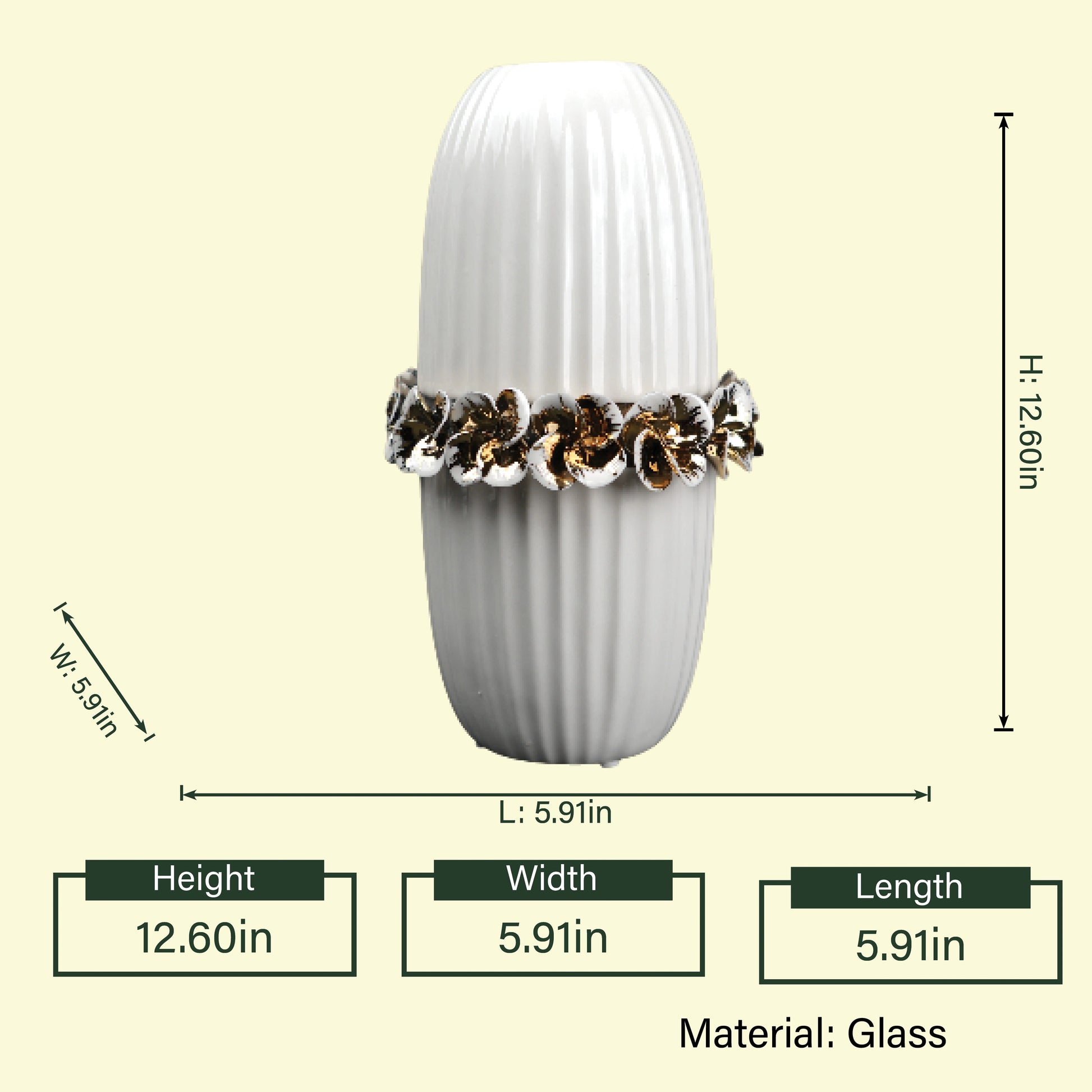 Ivory Bloom Vase styled tabletop decor