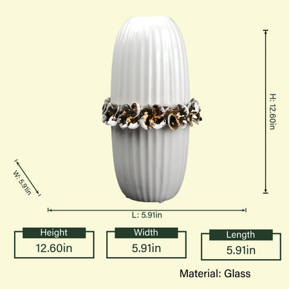 Ivory Bloom Vase styled tabletop decor