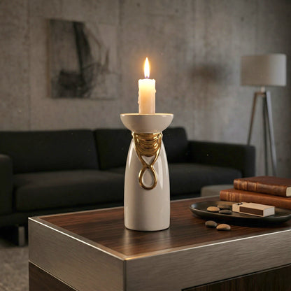 Aura Candle Holder styled tabletop decor