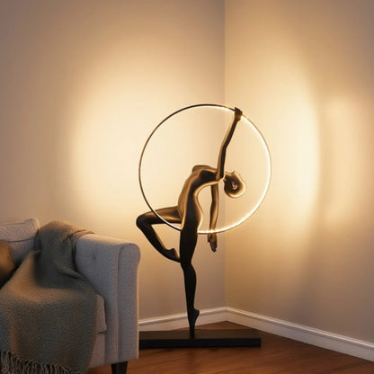 Halo Form Floor Lamp ambient glow in modern interior