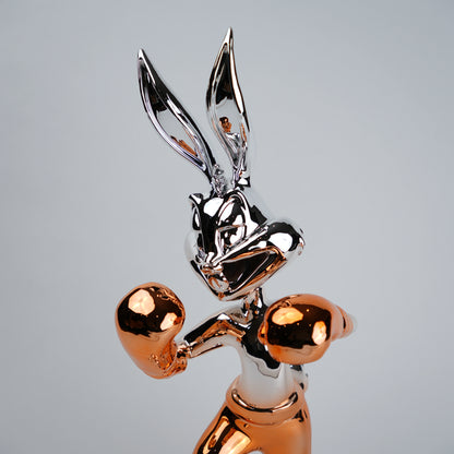 Bunny Boxer Gold figurine decorative styling