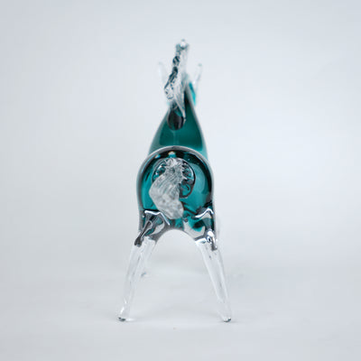 Aqua Glass Horse Figurine