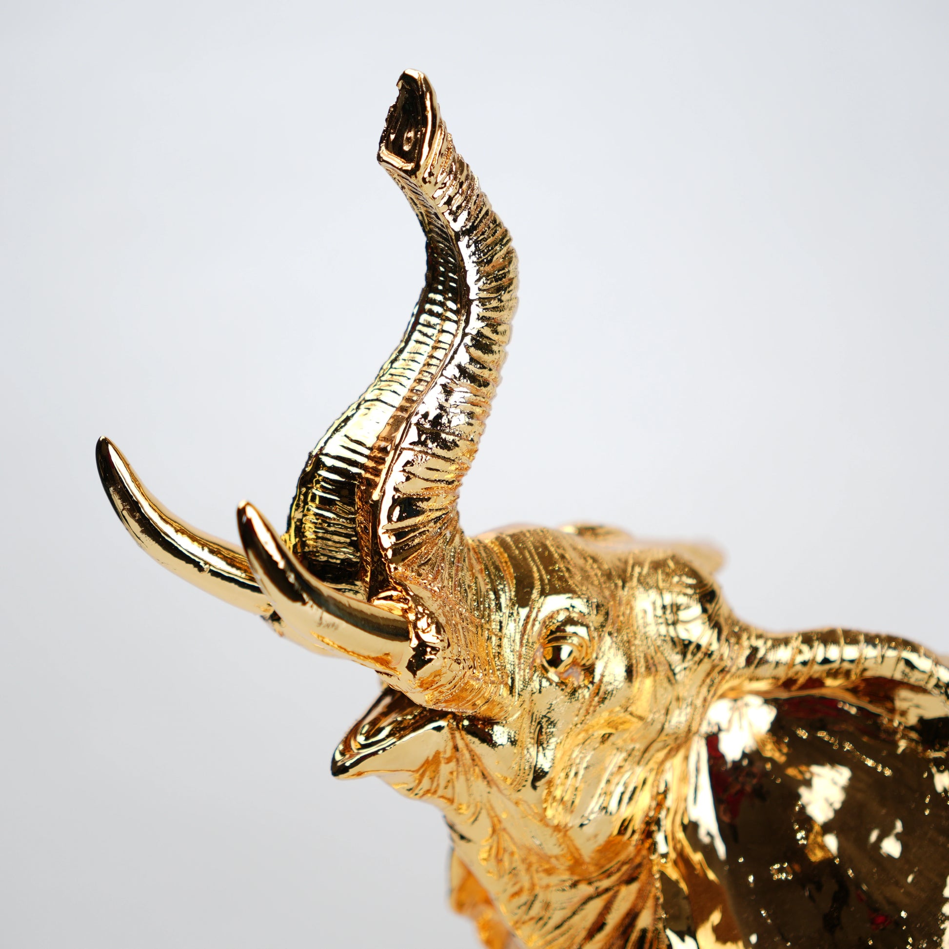 gold elephant figurine luxury tabletop decor showpiece