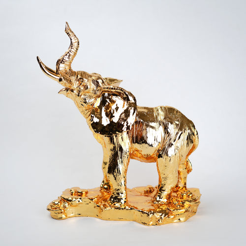 Majestic Aura Gold Elephant