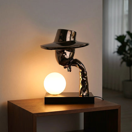 Elegant Hat Lamp Black