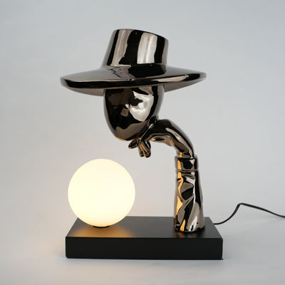 Elegant Hat Lamp Black