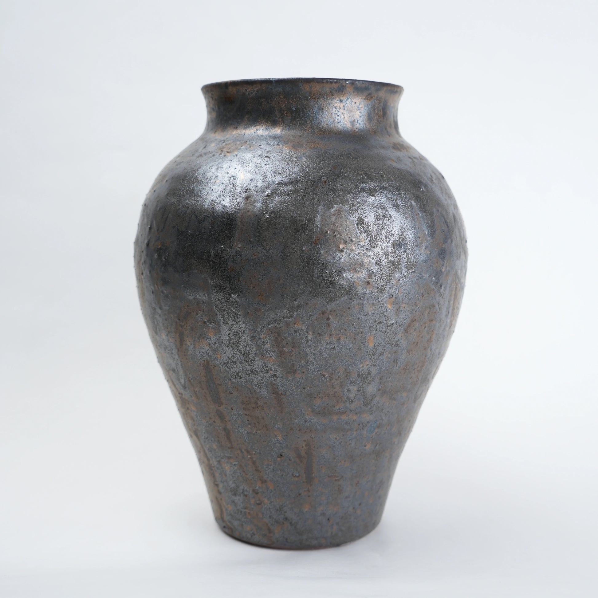 ash brown decorative ceramic vase for living room