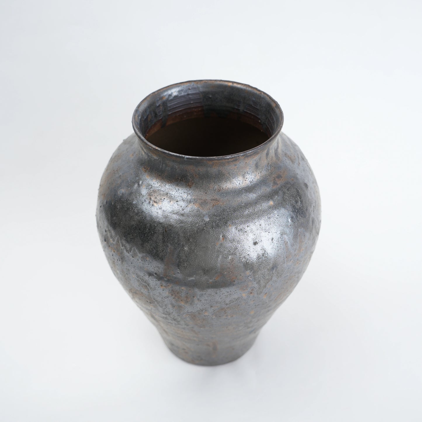 ash brown decorative ceramic vase for living room
