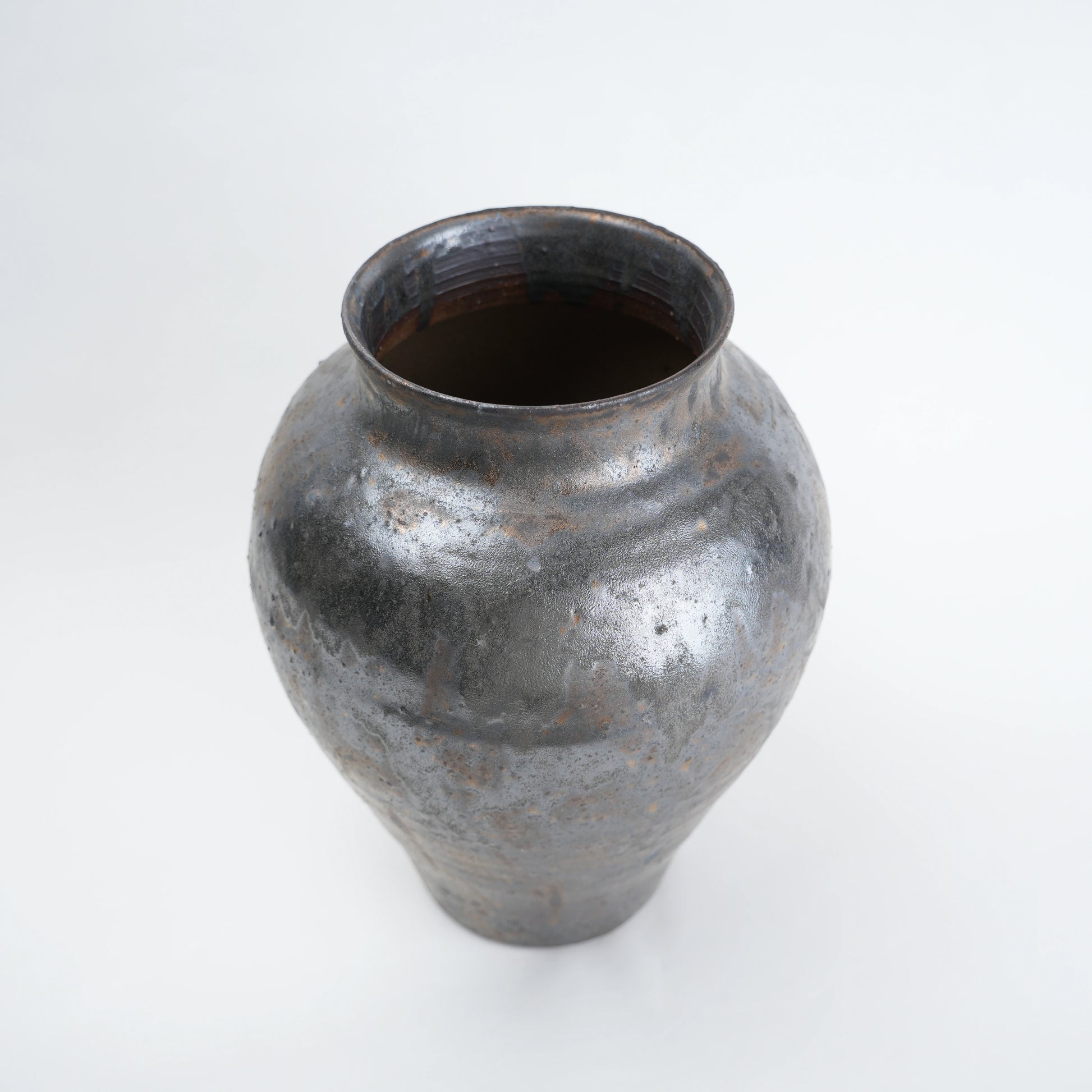 ash brown decorative ceramic vase for living room