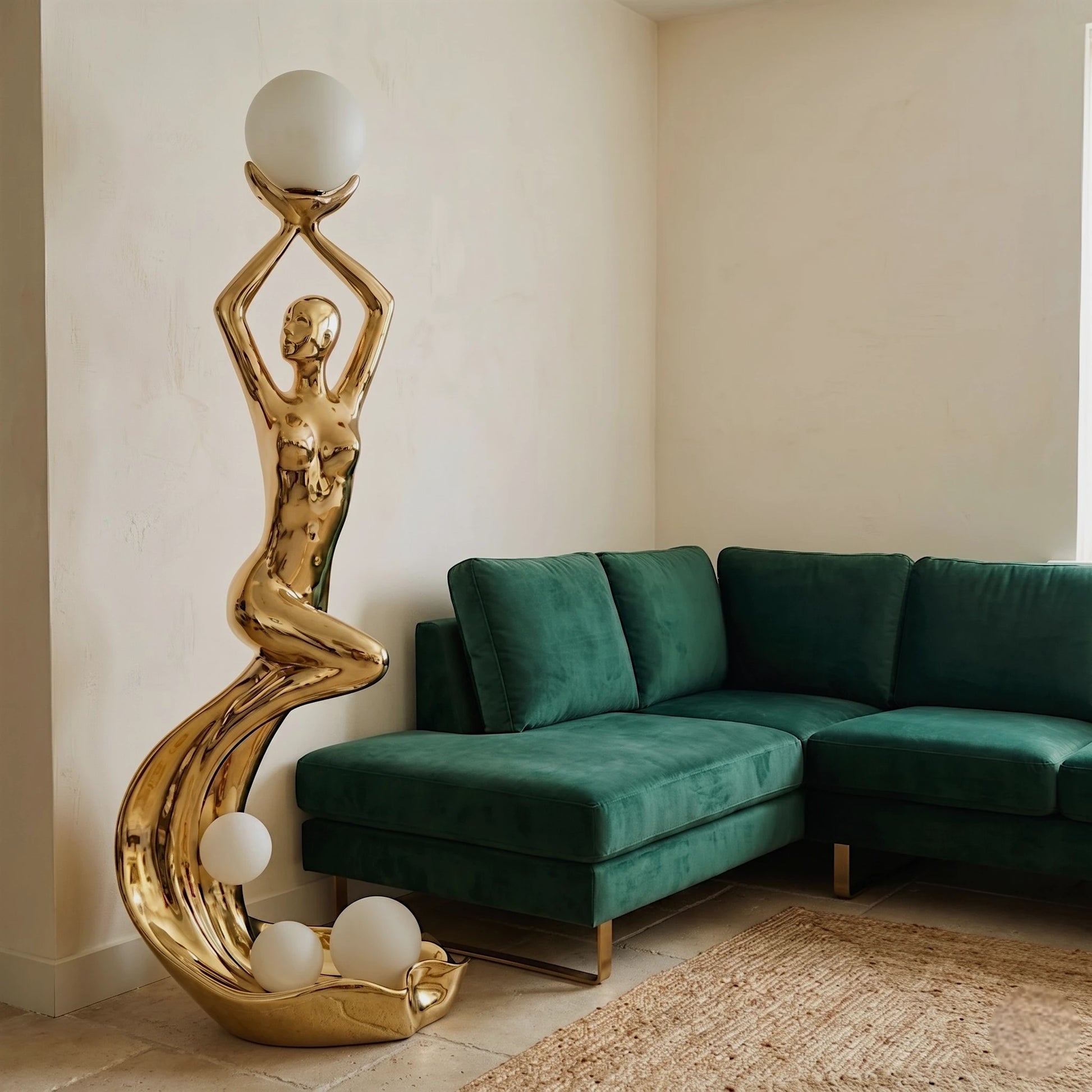 Radiant Muse Sculpture Floor Lamp side view sculptural lighting