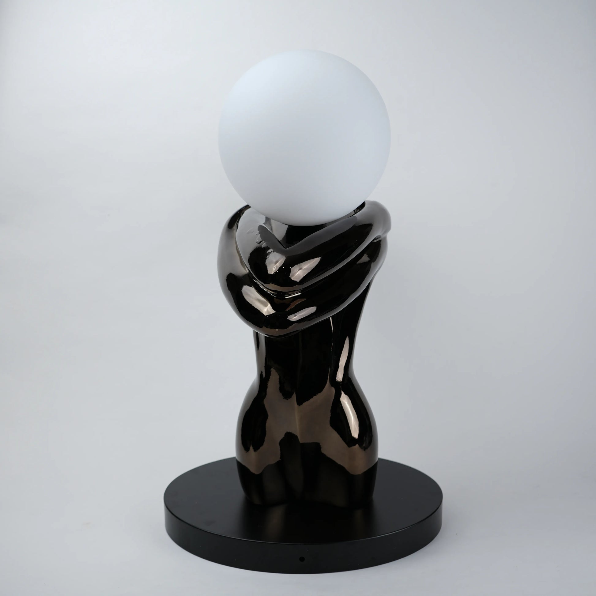 artistic sculptural lamp for bedside or console table styling