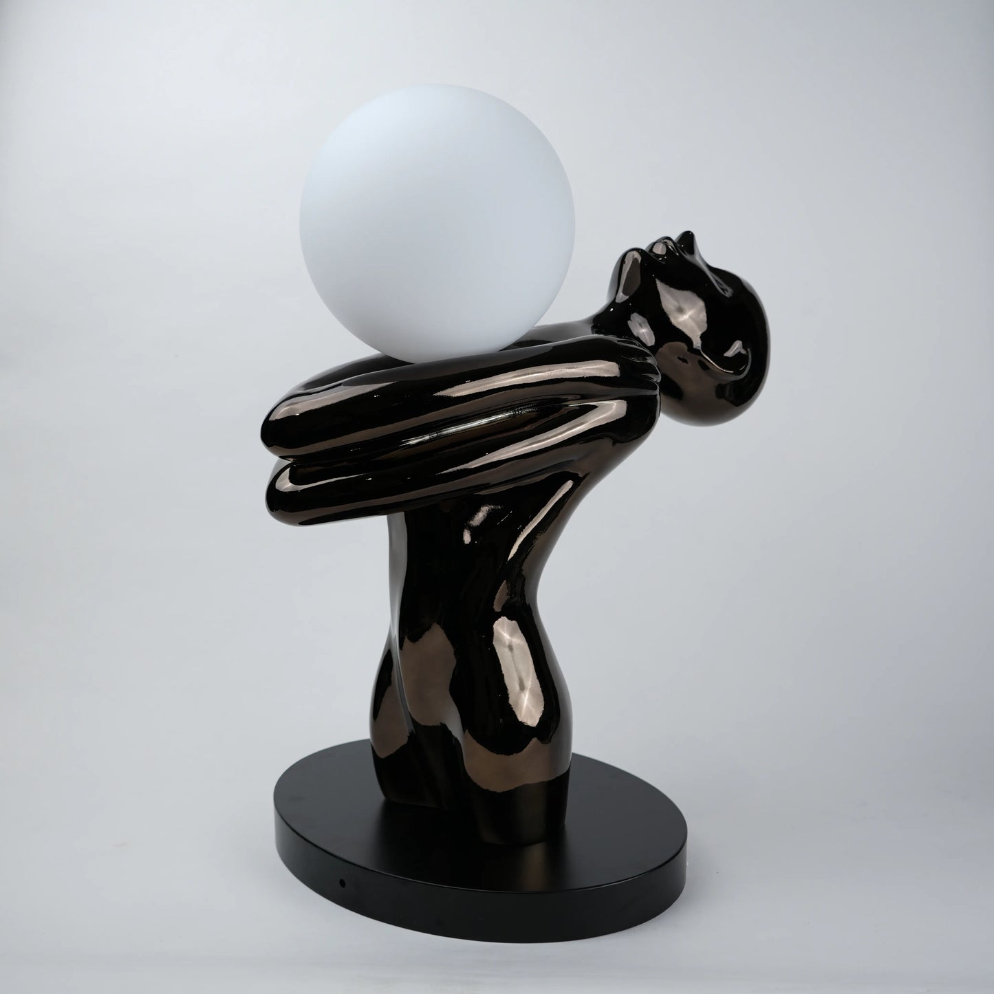 artistic sculptural lamp for bedside or console table styling