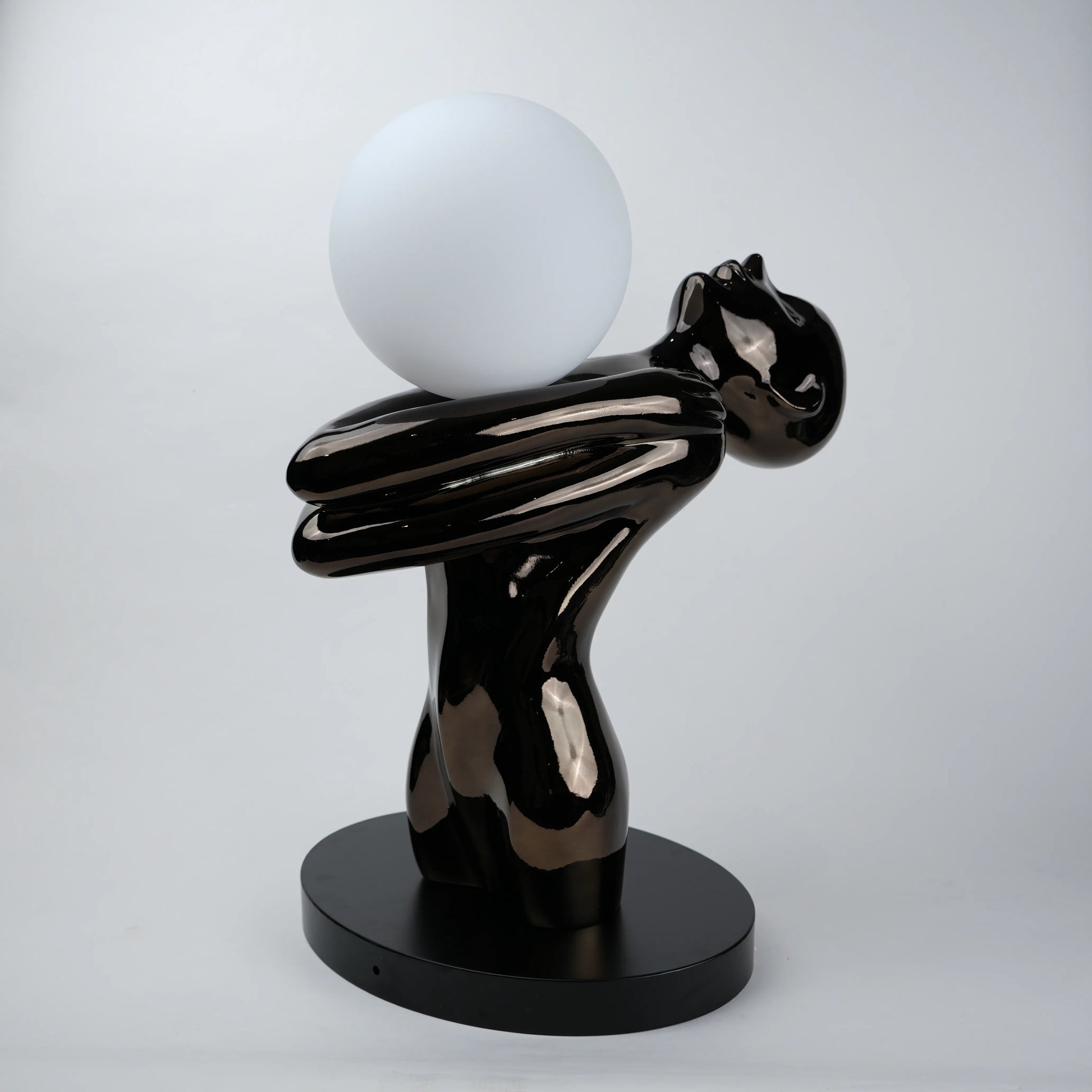 artistic sculptural lamp for bedside or console table styling