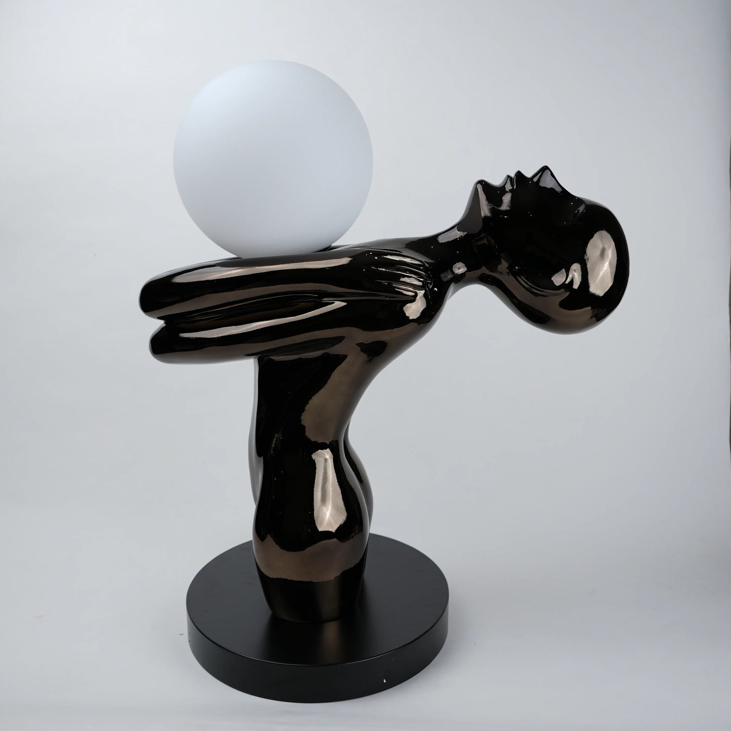 artistic sculptural lamp for bedside or console table styling