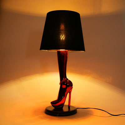 Crimson Heel Table Lamp