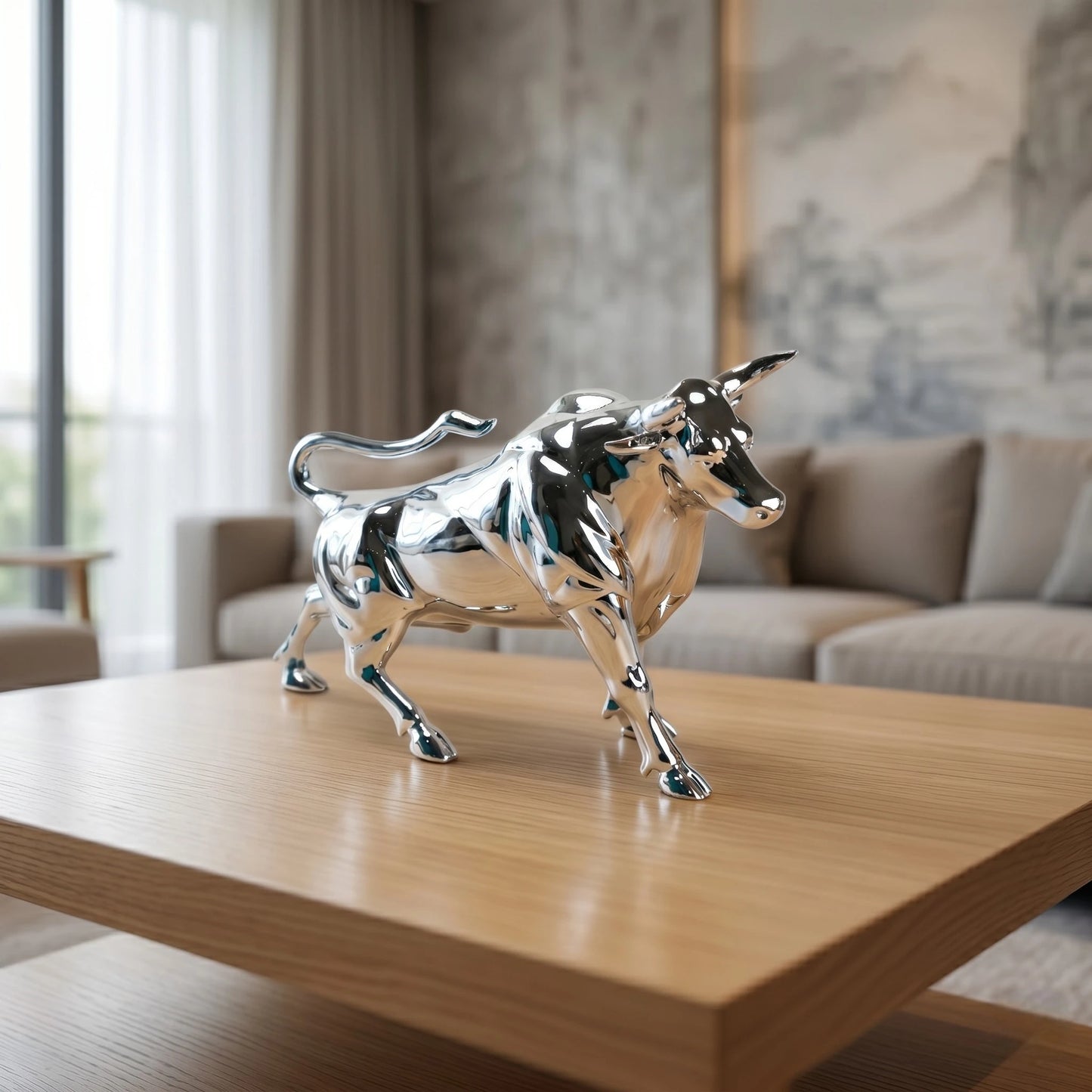 Toro Luxe Bull Figurine front angle styling