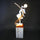 marble base sculpture floor lamp modern designer lighting