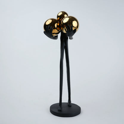 Golden Sphere Balance Figurine