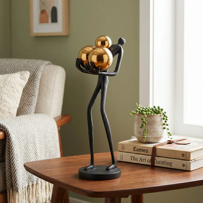 Golden Sphere Balance Figurine