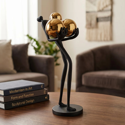 Golden Sphere Balance Figurine