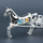 Elegant silver horse-drawn carriage showpiece featuring an intricately designed open carriage with delicate filigree detailing, ornate decorative side patterns, four beautifully crafted ornamental wheels and a finely sculpted horse figurine. The polished silver finish enhances its luxurious appearance, making it an exquisite statement piece for living rooms, display cabinets, office interiors and luxury home décor collections.