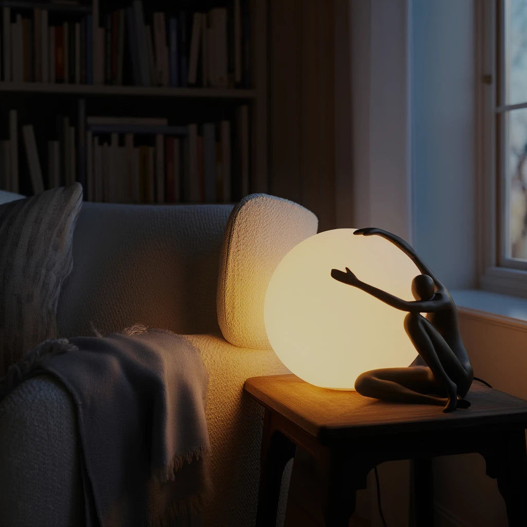 Midnight Embrace Lamp - Resin