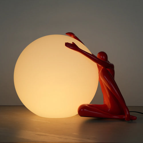 Crimson Embrace Lamp