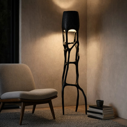 Sculpted Elegance Floor Lamp Tree Design