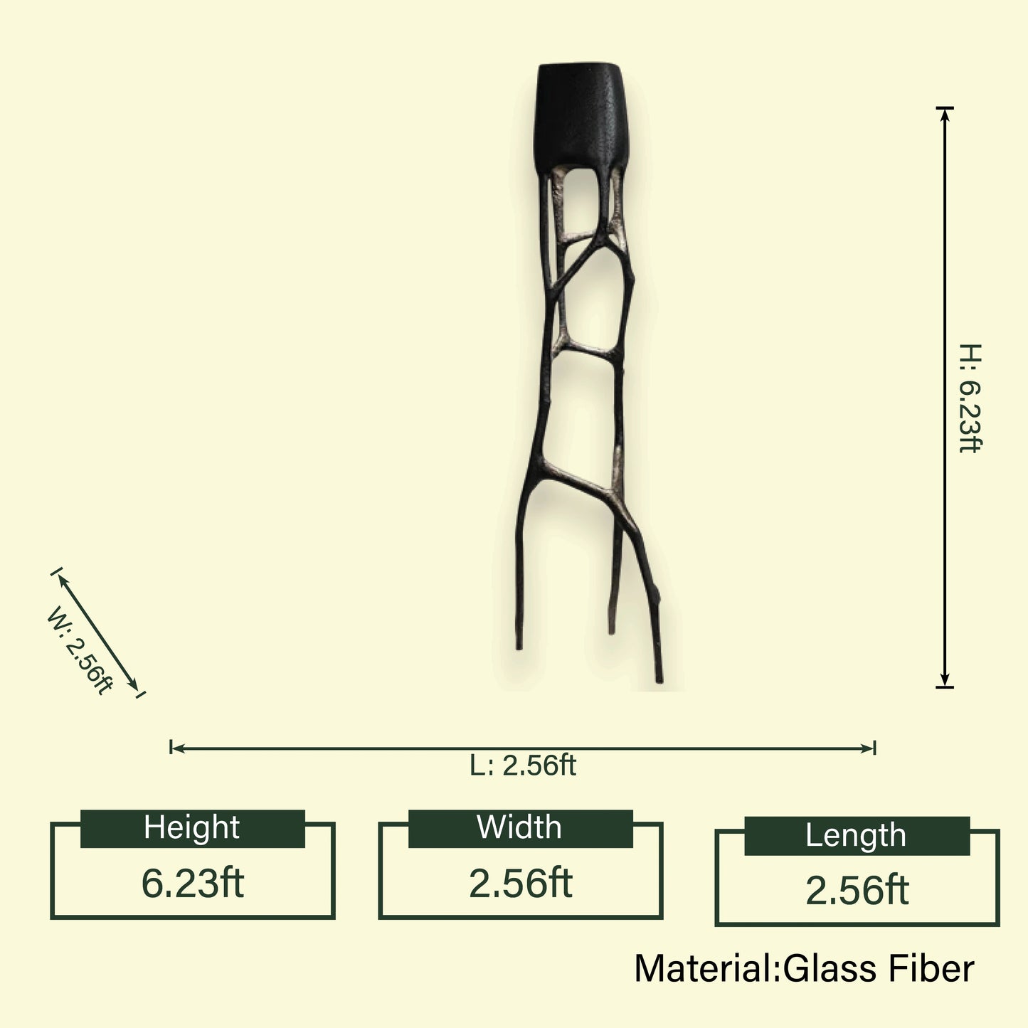 Sculpted Elegance lamp 6.23ft spec sheet