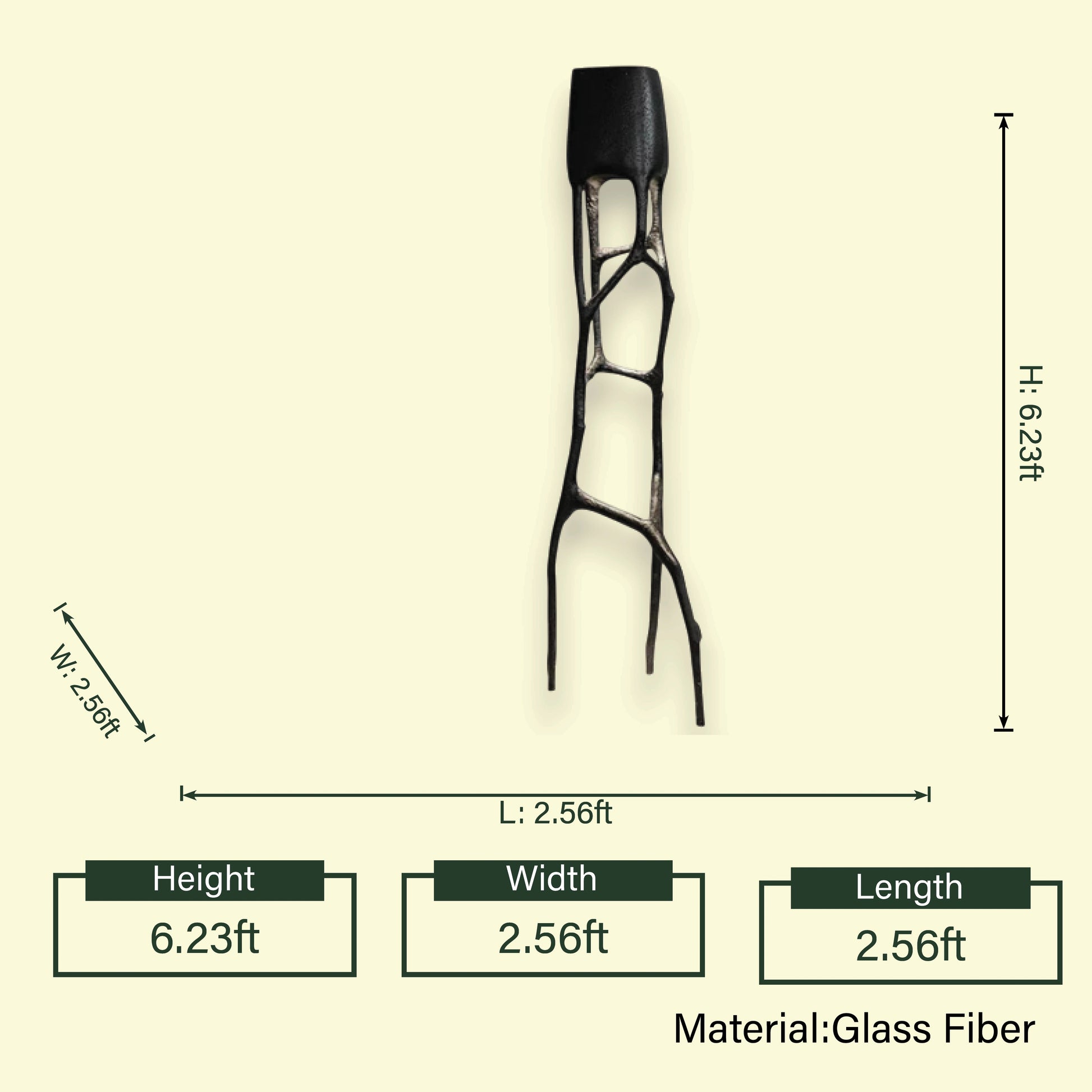 Sculpted Elegance lamp 6.23ft spec sheet