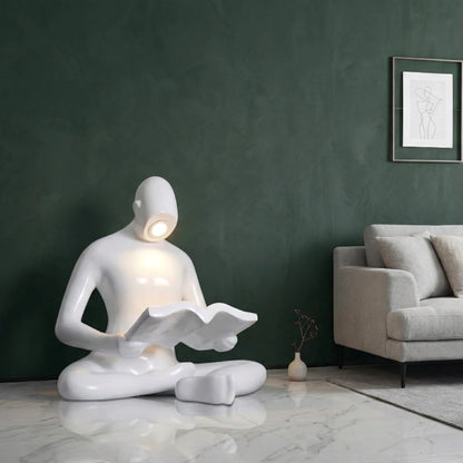 Reading Glow lamp in green-wall living room