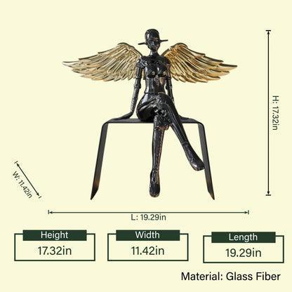 Golden Elegance Lady dimension diagram, 17.32in