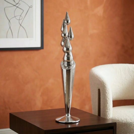 Chrome Drop Tower Accent