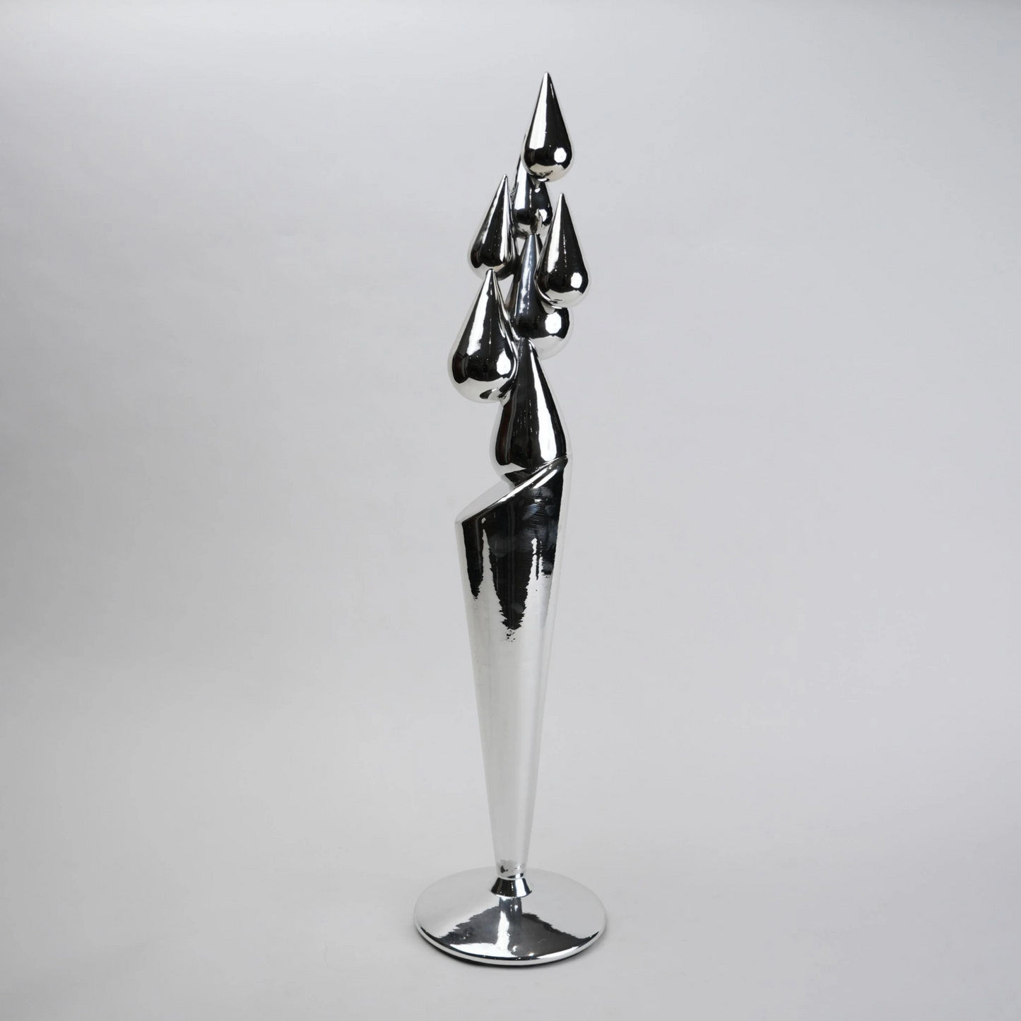 modern chrome decorative accent for tabletop