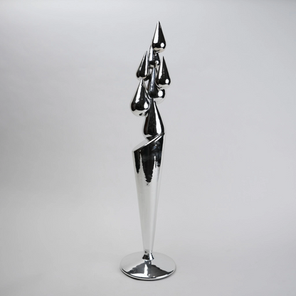 modern chrome decorative accent for tabletop