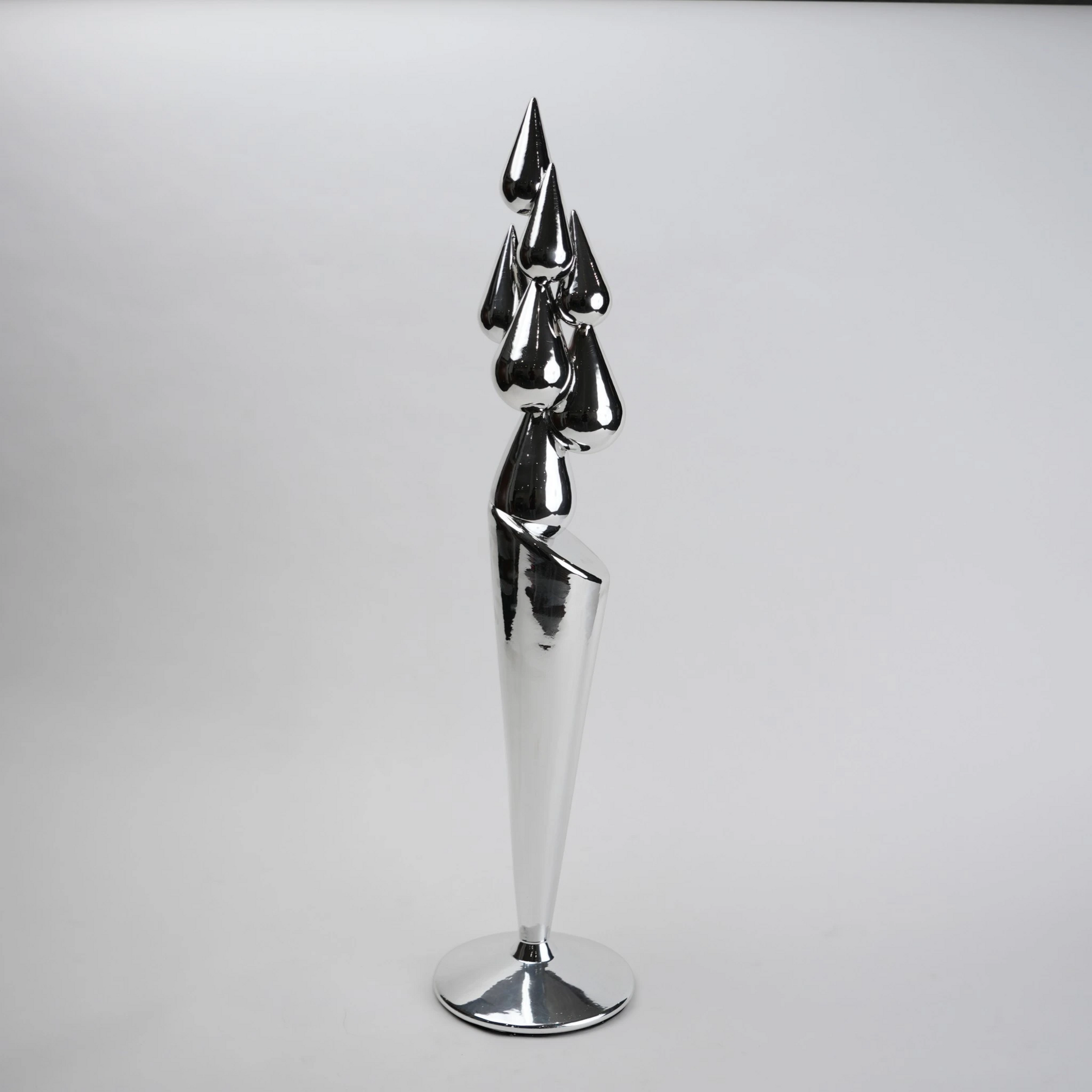 modern chrome decorative accent for tabletop