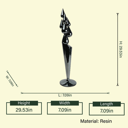 Chrome Drop Curve spec, 29.53in tall