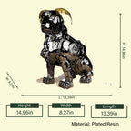Mechanical dog dimension diagram, 14.96in