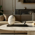 Journey to Triumph white, marble coffee table