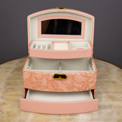 Elegant Pink Jewelry Box - Big