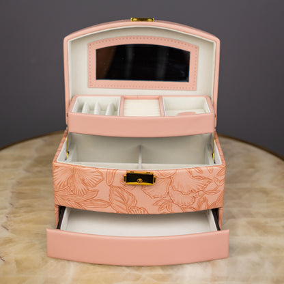 Elegant Pink Jewelry Box - Big