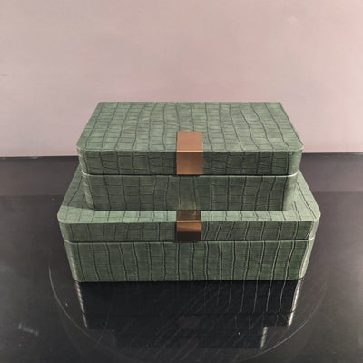 Croc-Textured 2-in-1 Decor Box