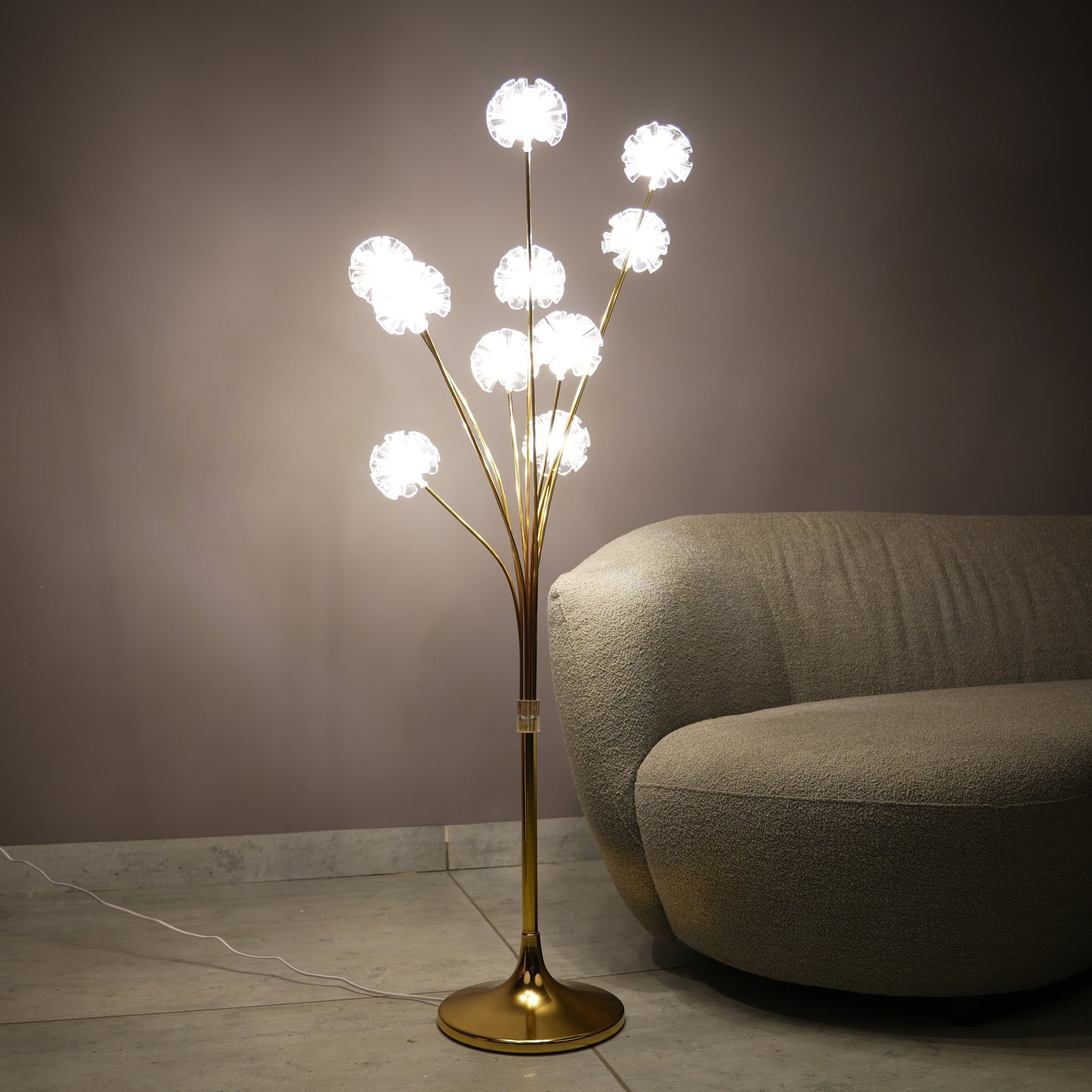 Golden Bloom Floor Lamp