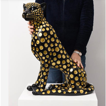 Majestic Leopard Sculpture