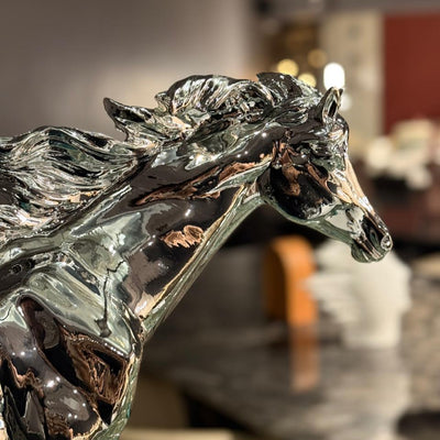 Silver Gallop Horse Decor