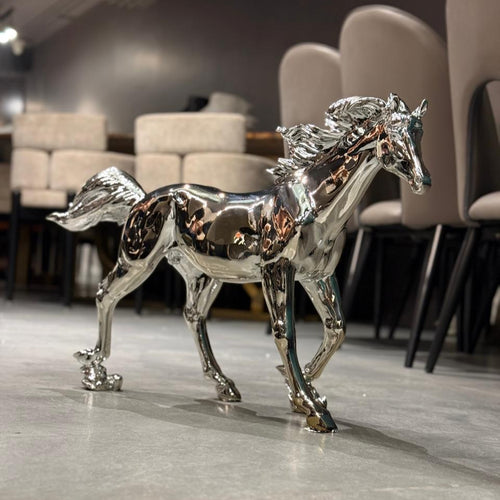 Silver Gallop Horse Decor